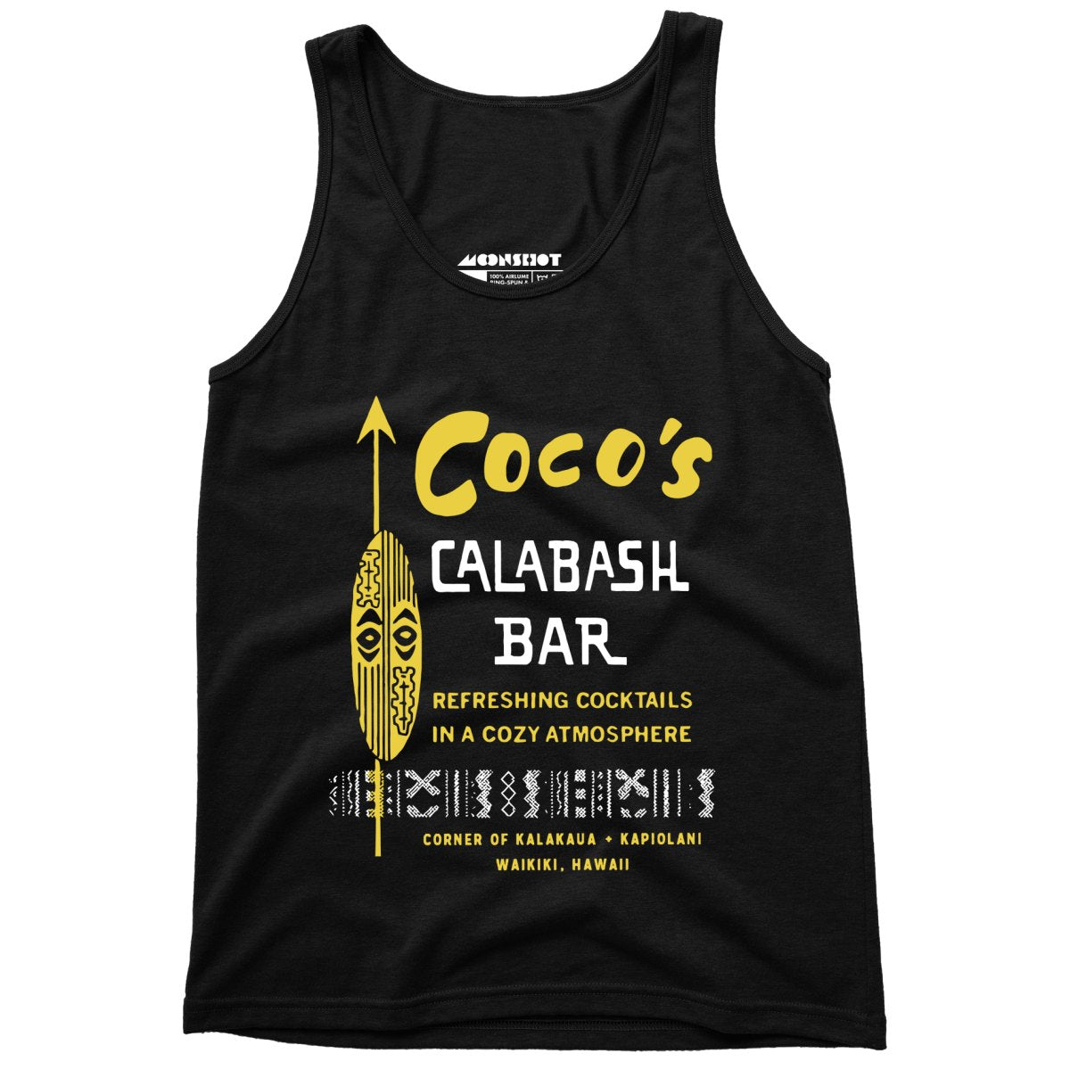 Coco's Calabash Bar - Waikiki, HI - Vintage Tiki Bar - Unisex Tank Top