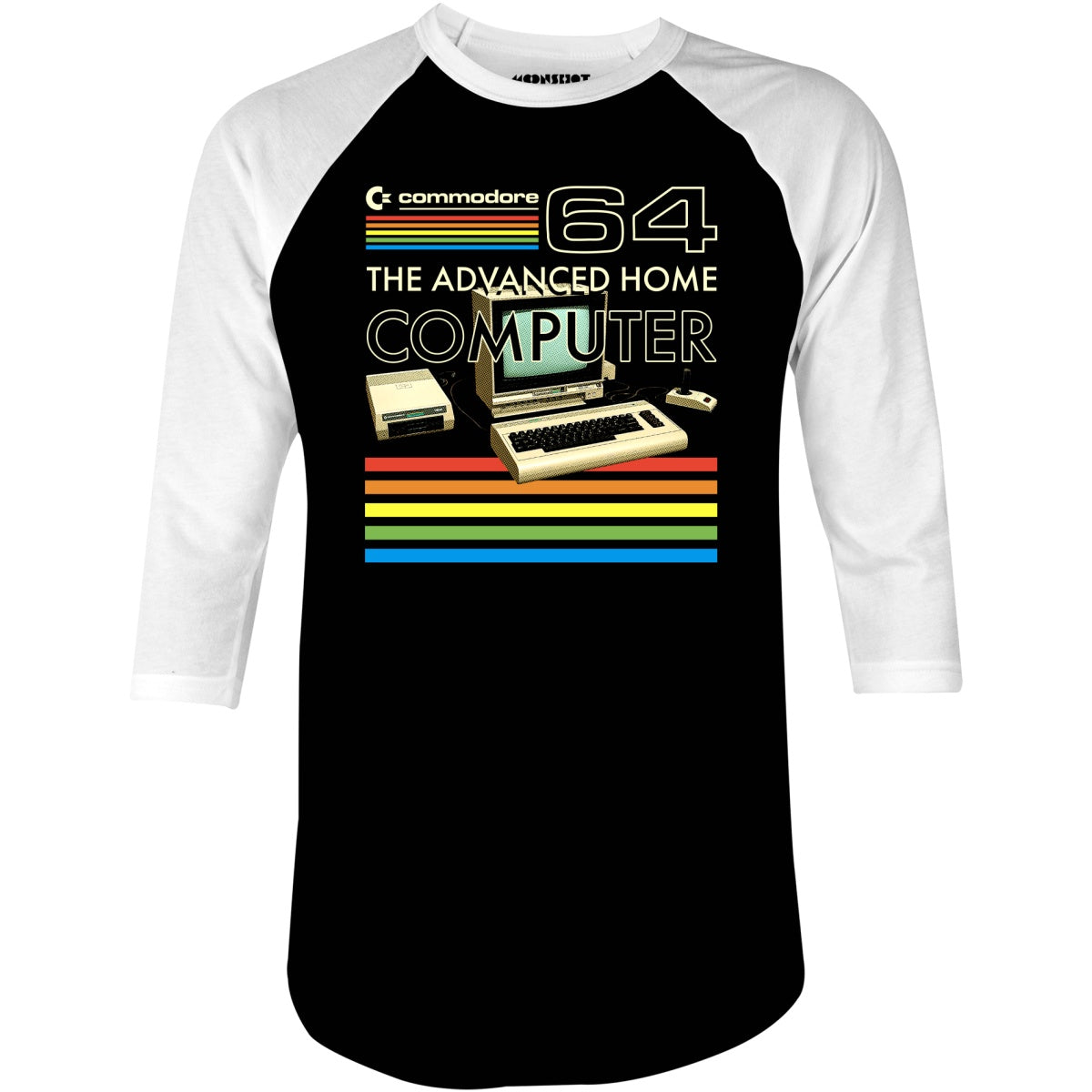 Commodore 64 - The Advanced Home Computer - 3/4 Sleeve Raglan T-Shirt