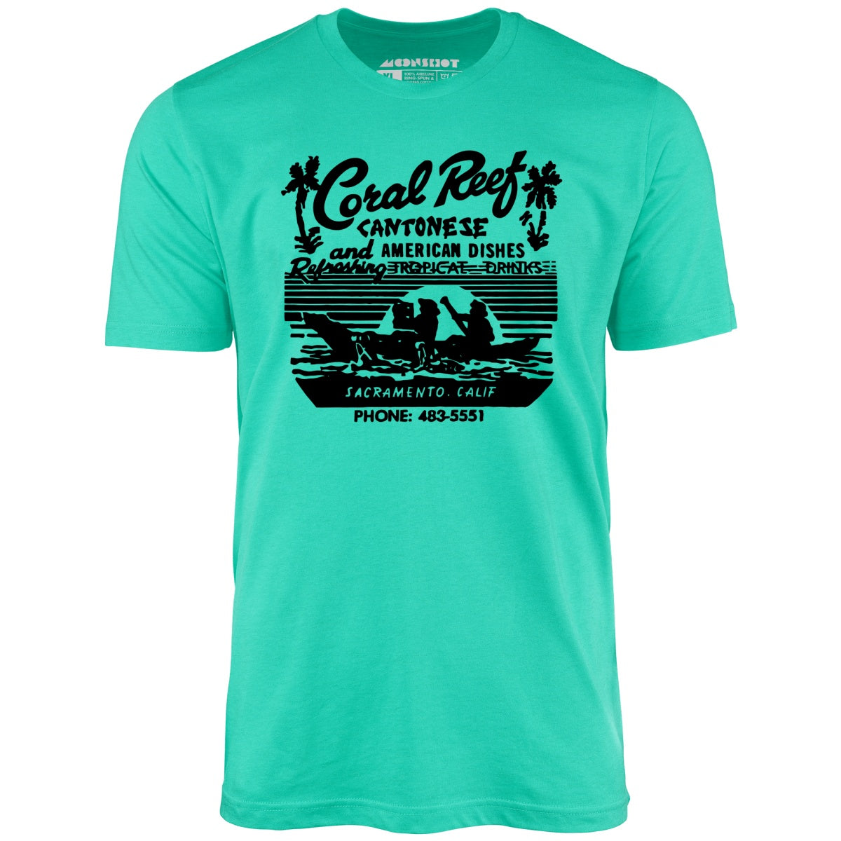 Coral Reef v2 - Sacramento, CA - Vintage Tiki Bar - Unisex T-Shirt