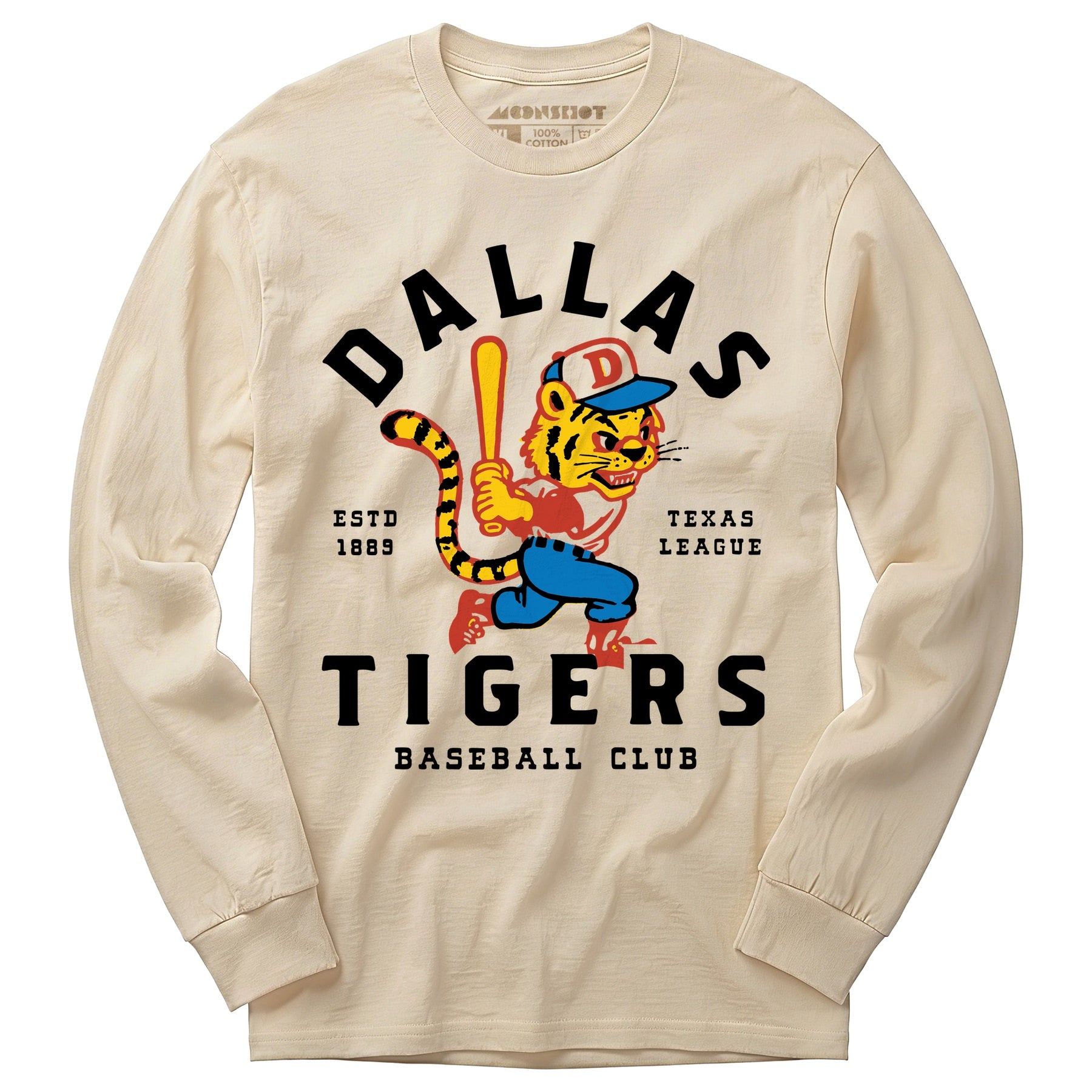 Dallas Tigers - Texas - Vintage Defunct Baseball Teams - Long Sleeve T-Shirt