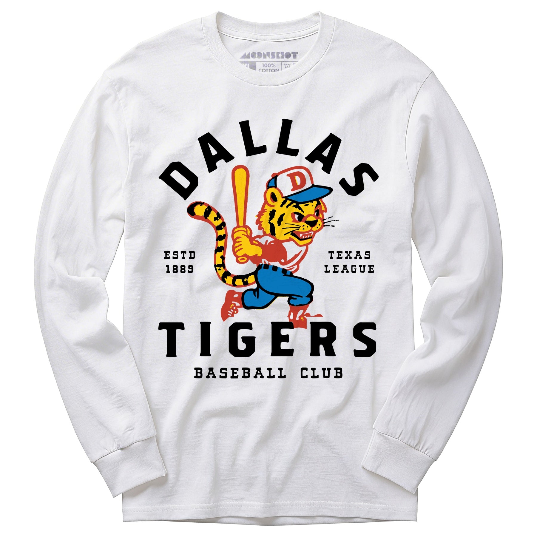 Dallas Tigers - Texas - Vintage Defunct Baseball Teams - Long Sleeve T-Shirt