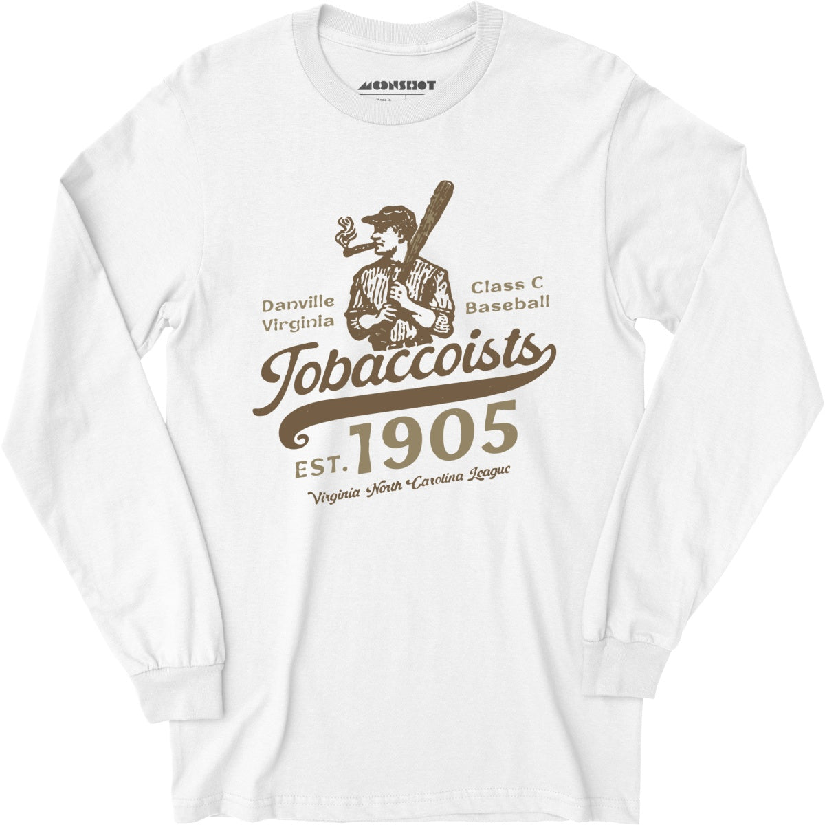 Danville Tobaccoists - Virginia - Vintage Defunct Baseball Teams - Long Sleeve T-Shirt