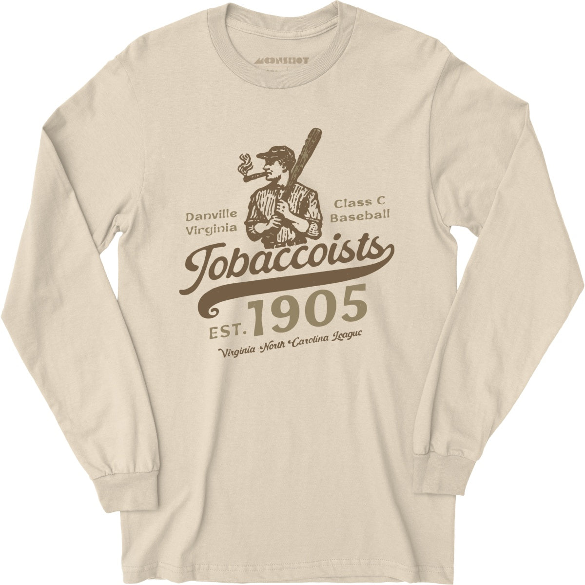 Danville Tobaccoists - Virginia - Vintage Defunct Baseball Teams - Long Sleeve T-Shirt