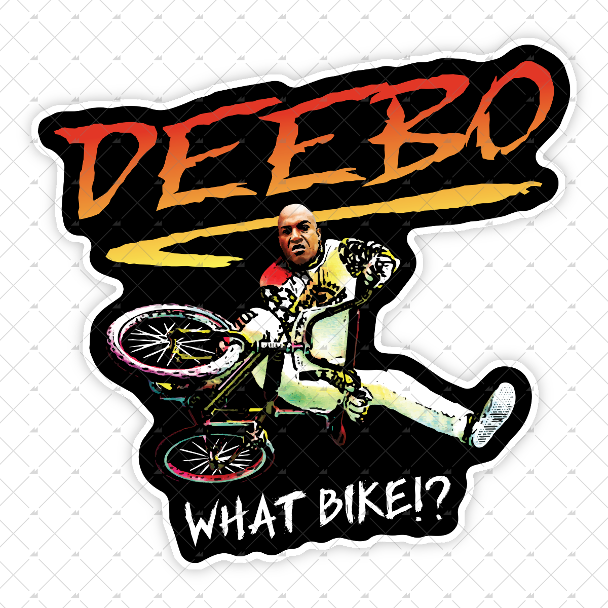 Deebo + Extra Terrestrial Bike Parody Mashup - Sticker