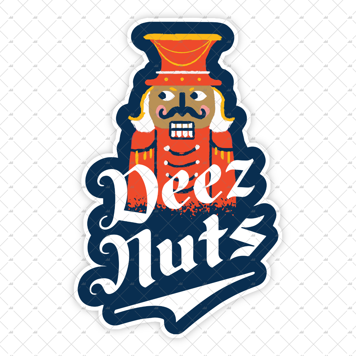 Deez Nuts Nutcracker - Sticker
