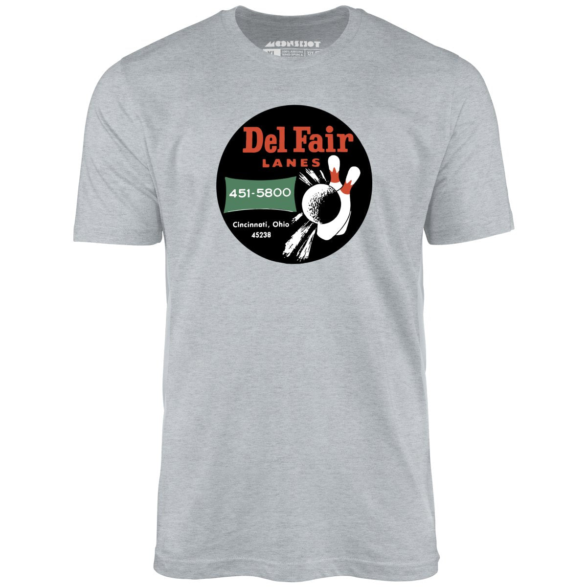 Del Fair Lanes - Cincinnati, OH - Vintage Bowling Alley - Unisex T-Shirt