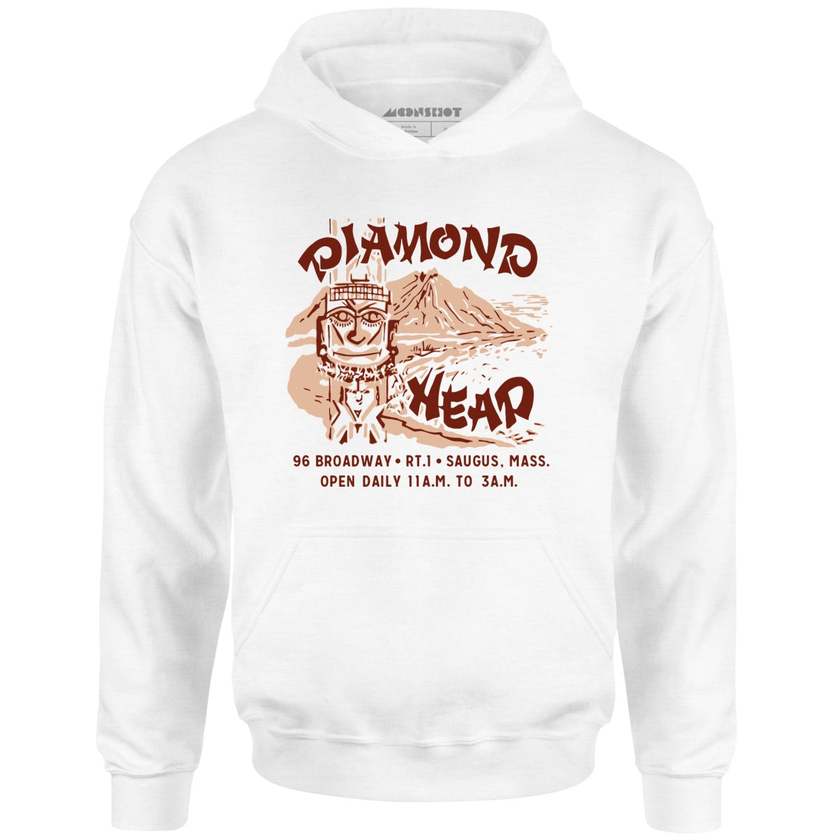 Diamond Head - Saugus, MA - Vintage Tiki Bar - Unisex Hoodie