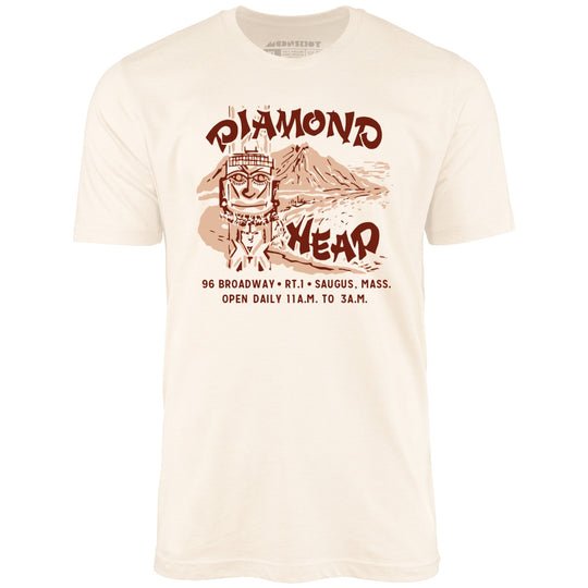 Diamond Head - Saugus, MA - Vintage Tiki Bar - Natural - Unisex T-Shirt