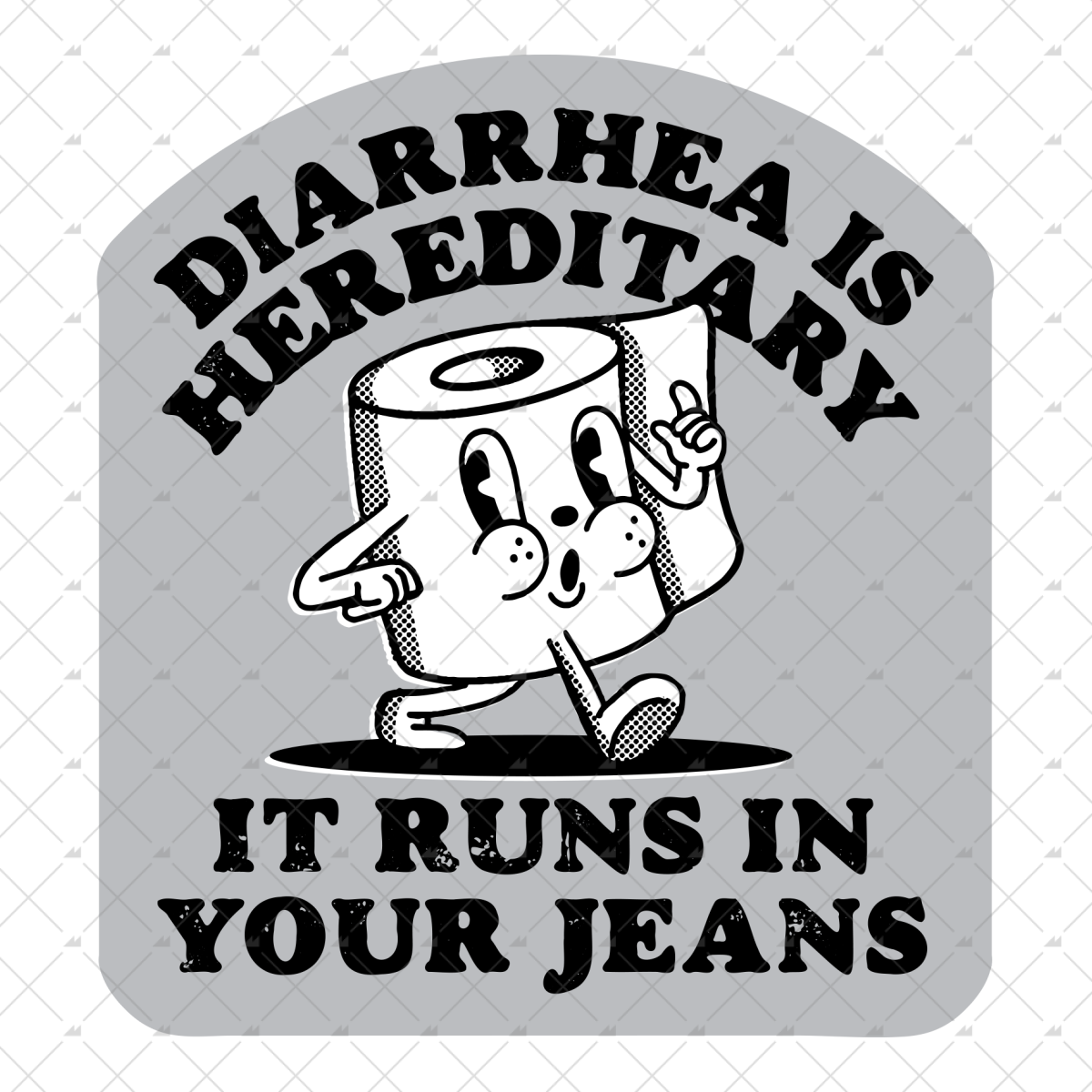 Diarrhea is Hereditary - Sticker