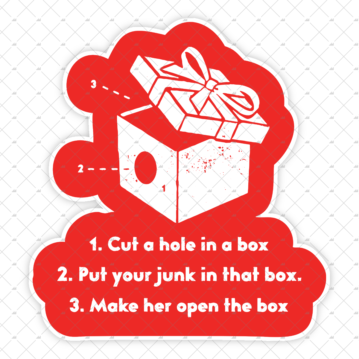 Dick in a Box - Sticker