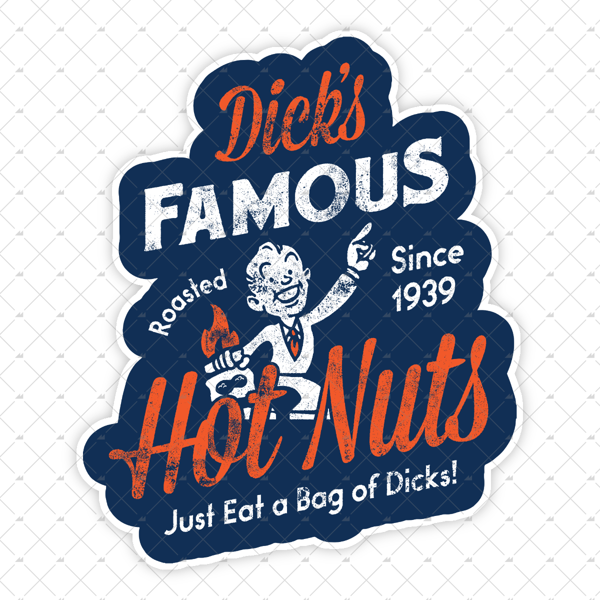 Dick's Hot Nuts - Sticker