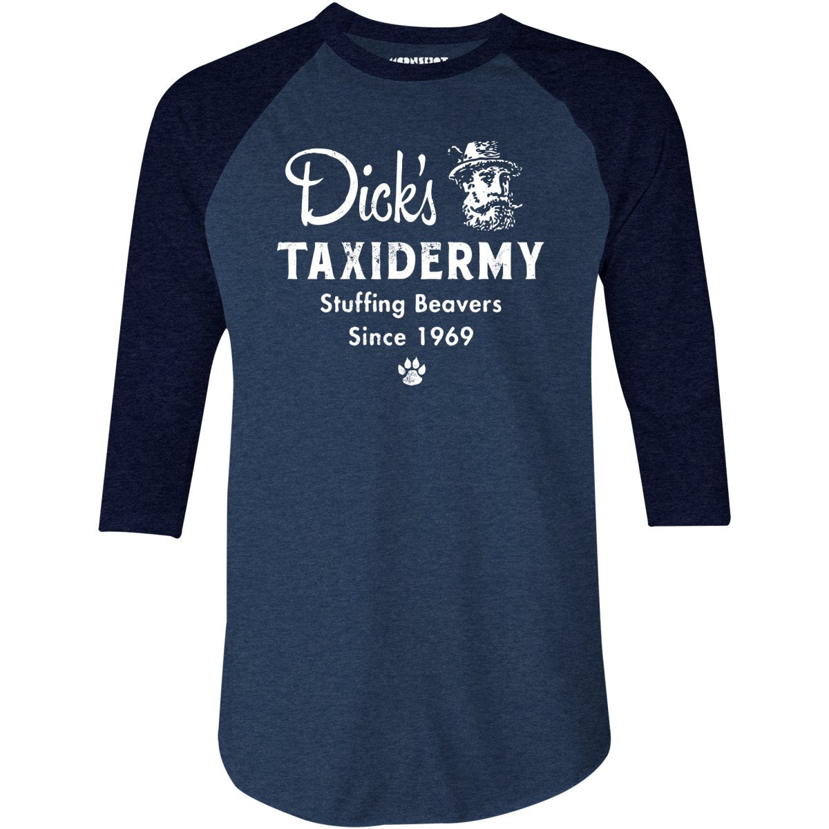 Dick's Taxidermy - 3/4 Sleeve Raglan T-Shirt