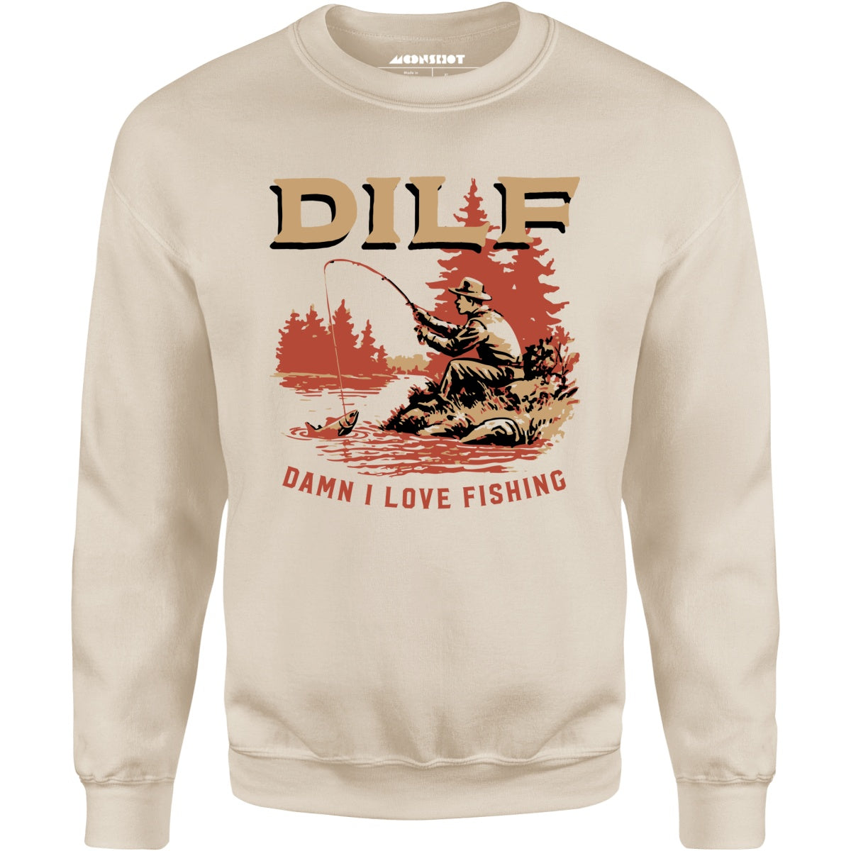 DILF Damn I Love Fishing - Unisex Sweatshirt