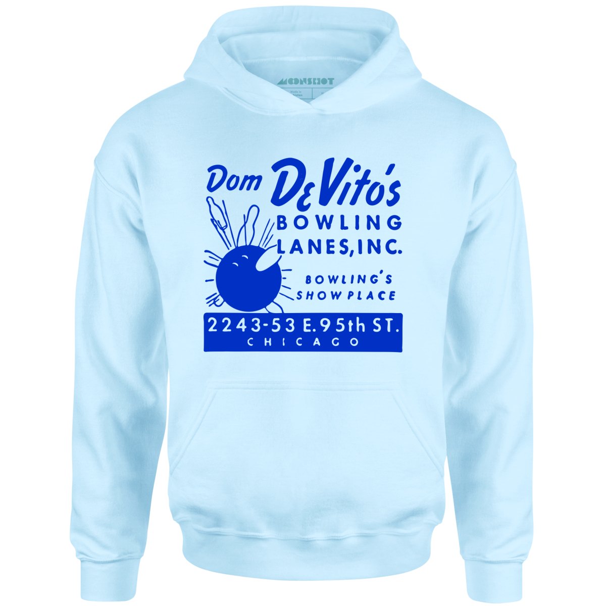 Dom DeVito's - Chicago, IL - Vintage Bowling Alley - Unisex Hoodie