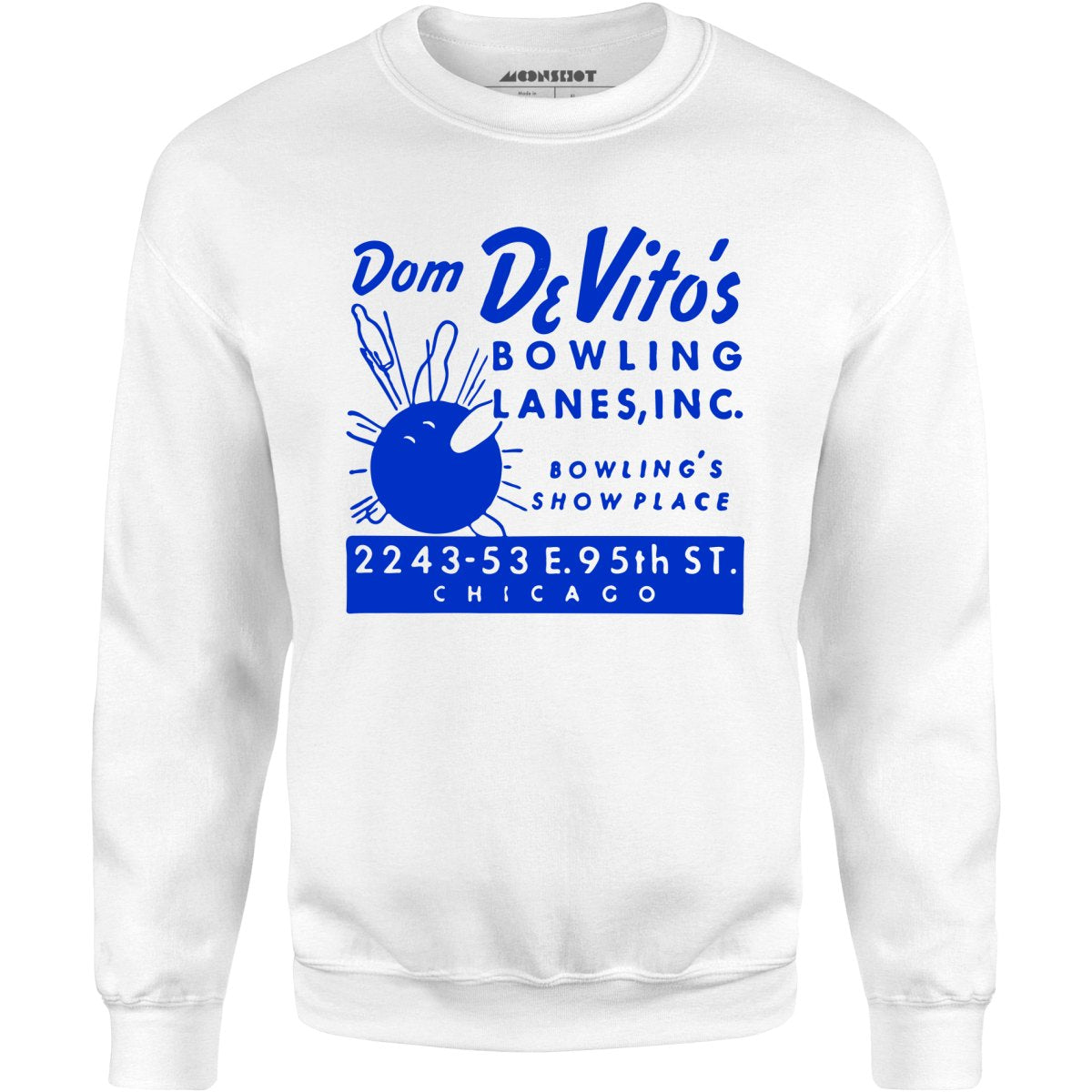 Dom DeVito's - Chicago, IL - Vintage Bowling Alley - Unisex Sweatshirt