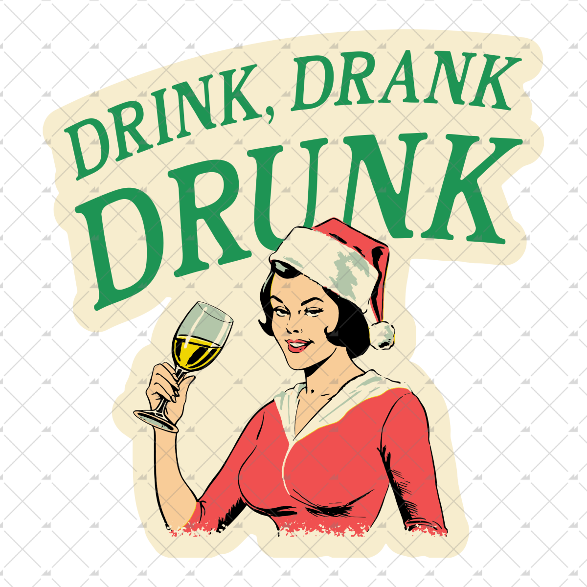Drink Drank Drunk - Sticker