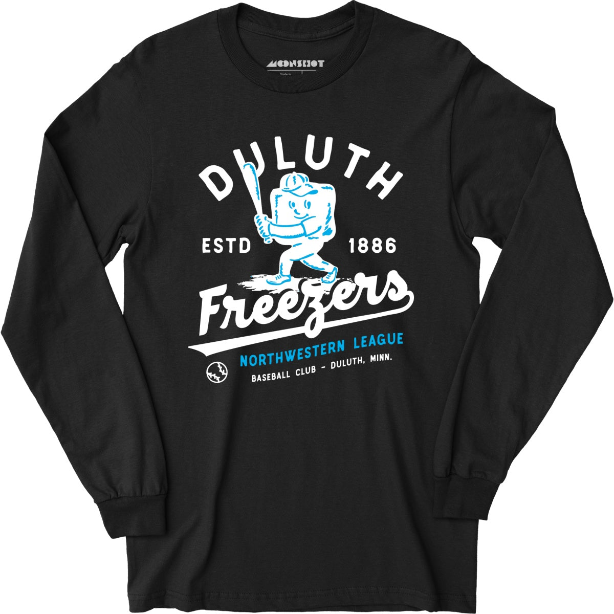 Duluth Freezers - Minnesota - Vintage Defunct Baseball Teams - Long Sleeve T-Shirt