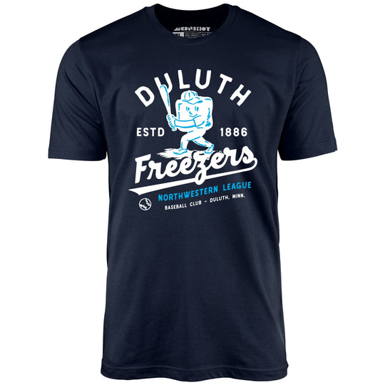 Duluth Freezers - Minnesota - Vintage Defunct Baseball Teams - Navy - Unisex T-Shirt