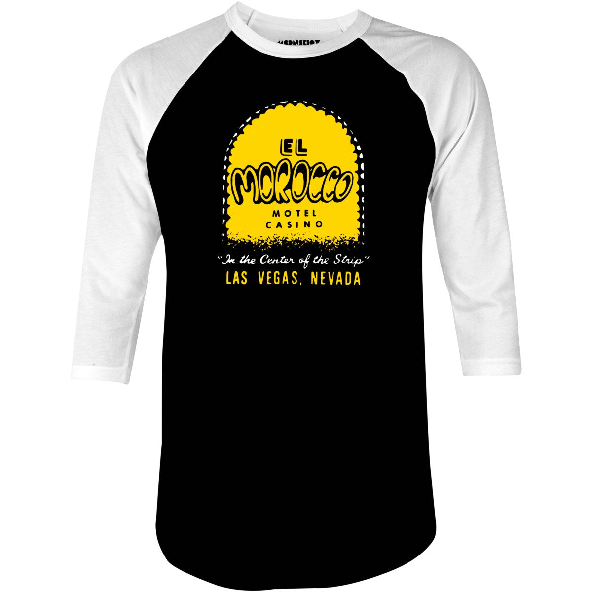 El Morocco Motel - Vintage Las Vegas - 3/4 Sleeve Raglan T-Shirt