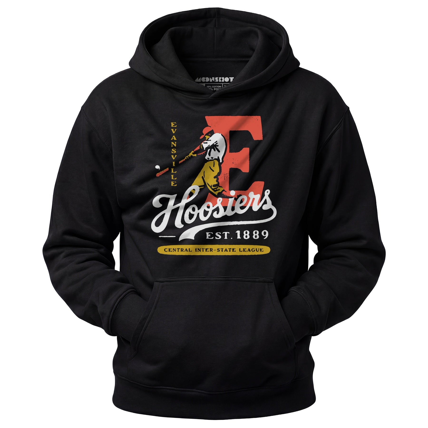 Evansville Hoosiers - Indiana - Vintage Defunct Baseball Teams - Unisex Hoodie