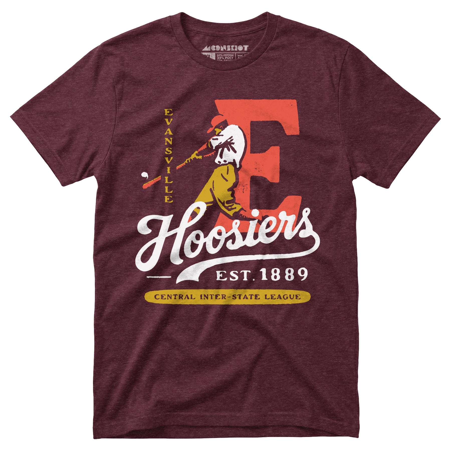 Evansville Hoosiers - Indiana - Vintage Defunct Baseball Teams - Unisex T-Shirt