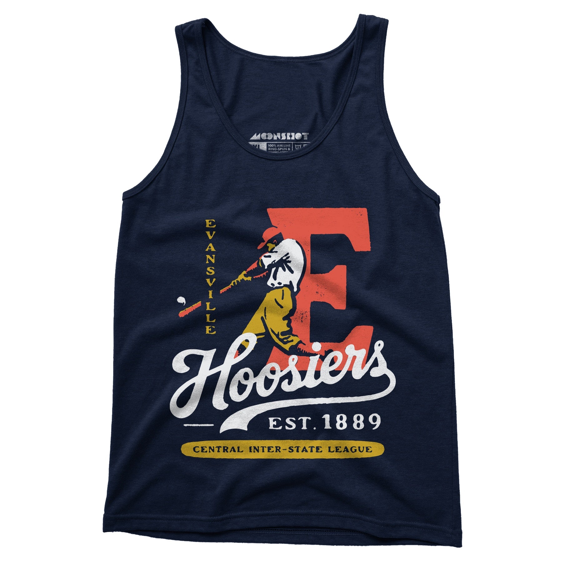 Evansville Hoosiers - Indiana - Vintage Defunct Baseball Teams - Unisex Tank Top