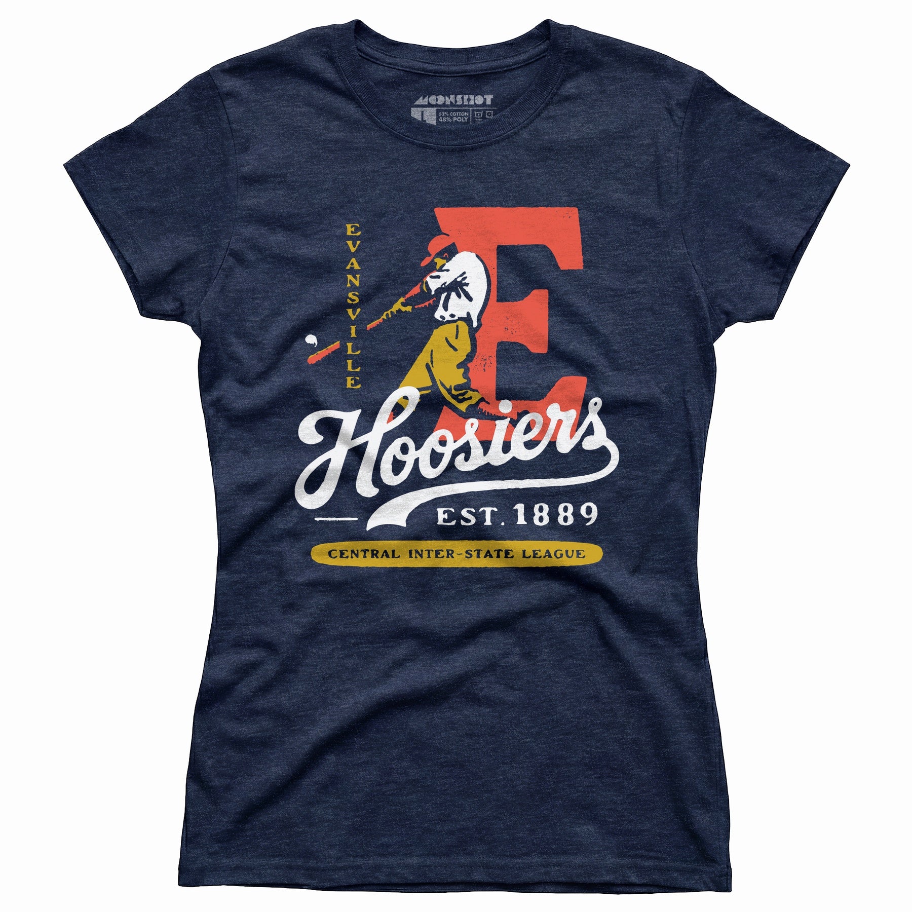 Evansville Hoosiers - Indiana - Vintage Defunct Baseball Teams - Women's T-Shirt