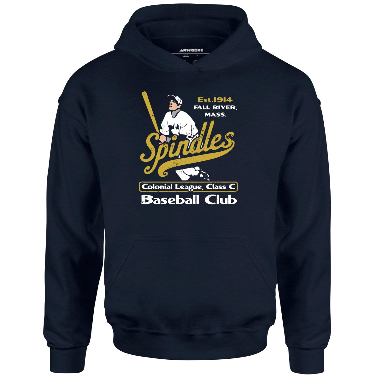 Fall River Spindles - Massachusetts - Vintage Defunct Baseball Teams - Unisex Hoodie