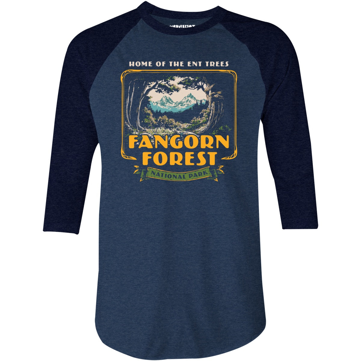 Fangorn Forest National Park - 3/4 Sleeve Raglan T-Shirt