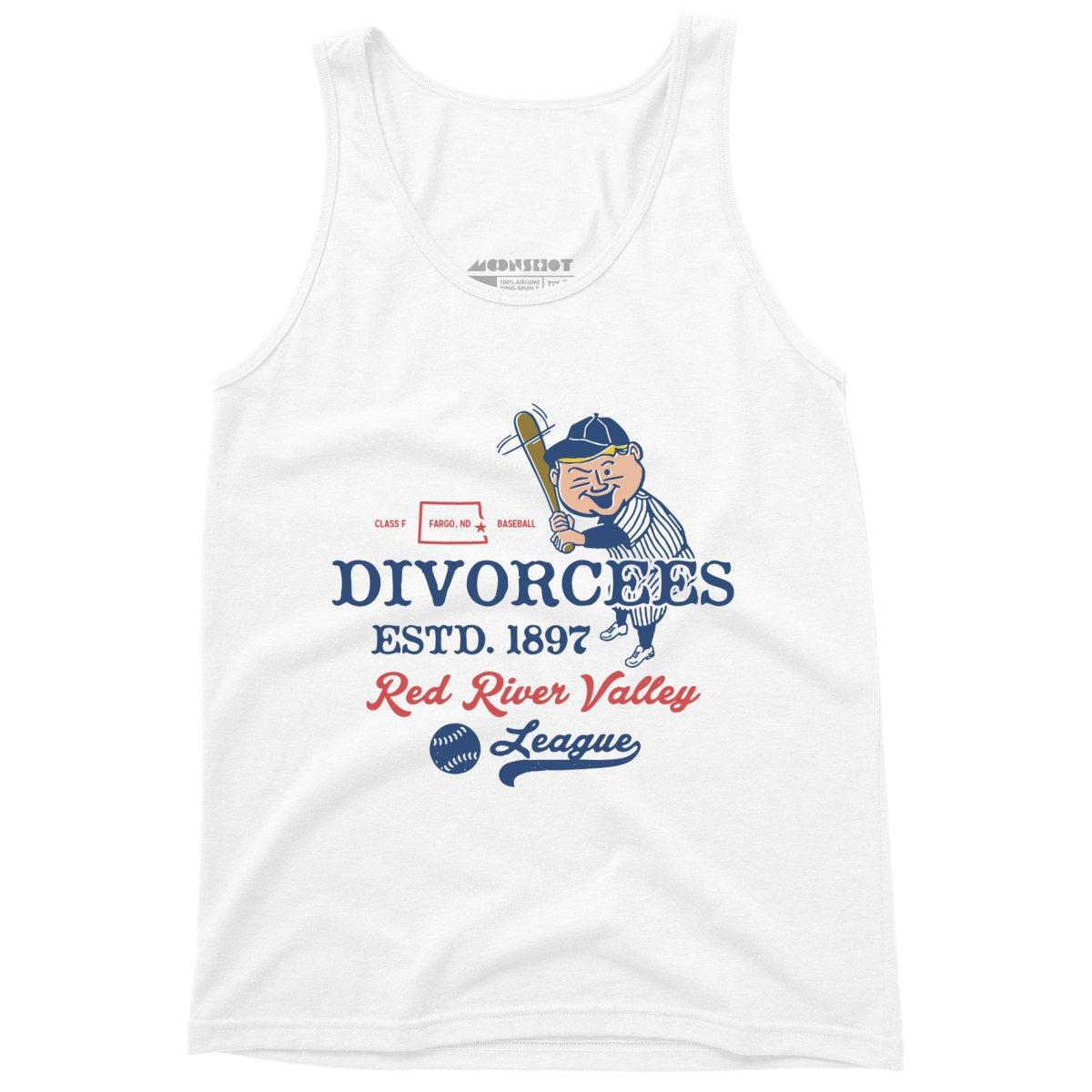 Fargo Divorcees - North Dakota - Vintage Defunct Baseball Teams - Unisex Tank Top