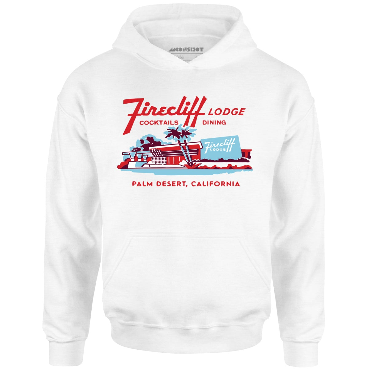 Firecliff Lodge Hotel - Vintage Greater Palm Springs, CA - Unisex Hoodie