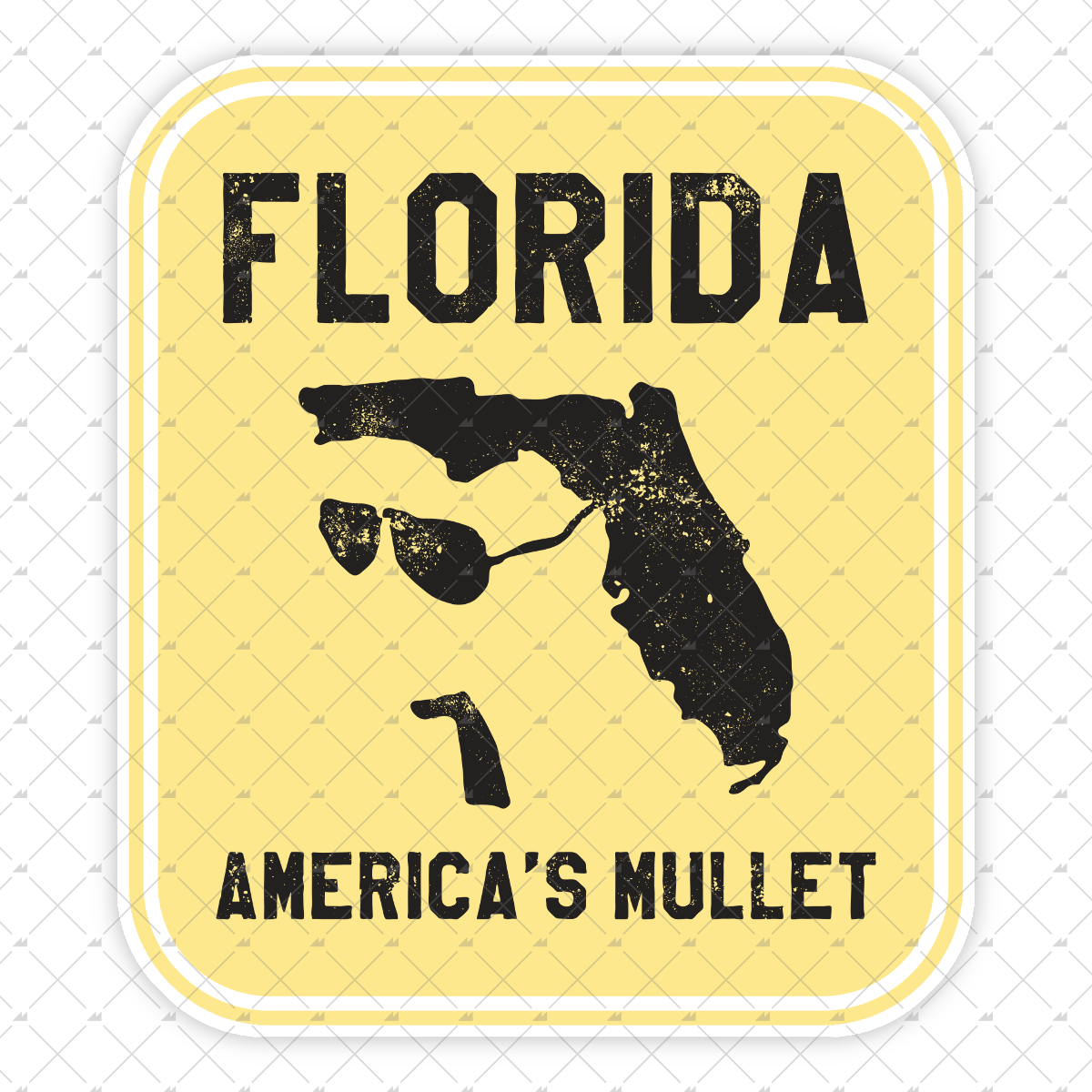 Florida America's Mullet - Sticker