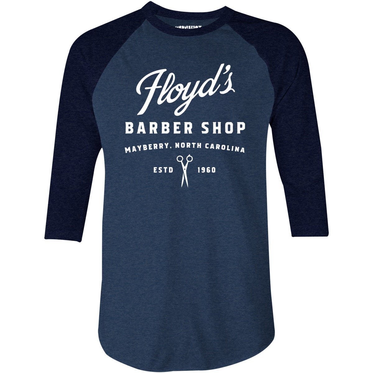 Floyd's Barber Shop - Mayberry - 3/4 Sleeve Raglan T-Shirt