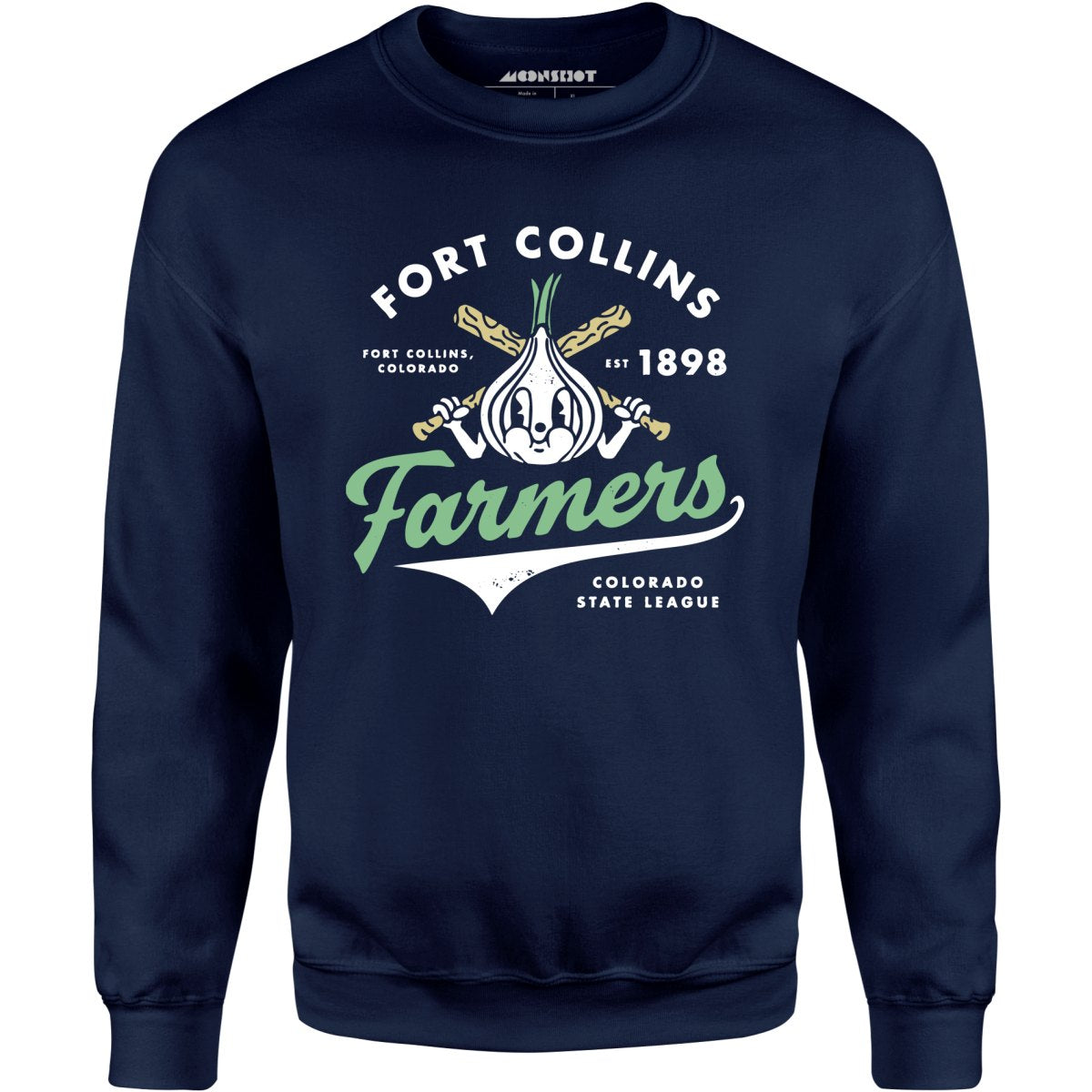 Fort Collins Farmers Colorado Vintage Defunct Baseball Teams Unisex Sweatshirt