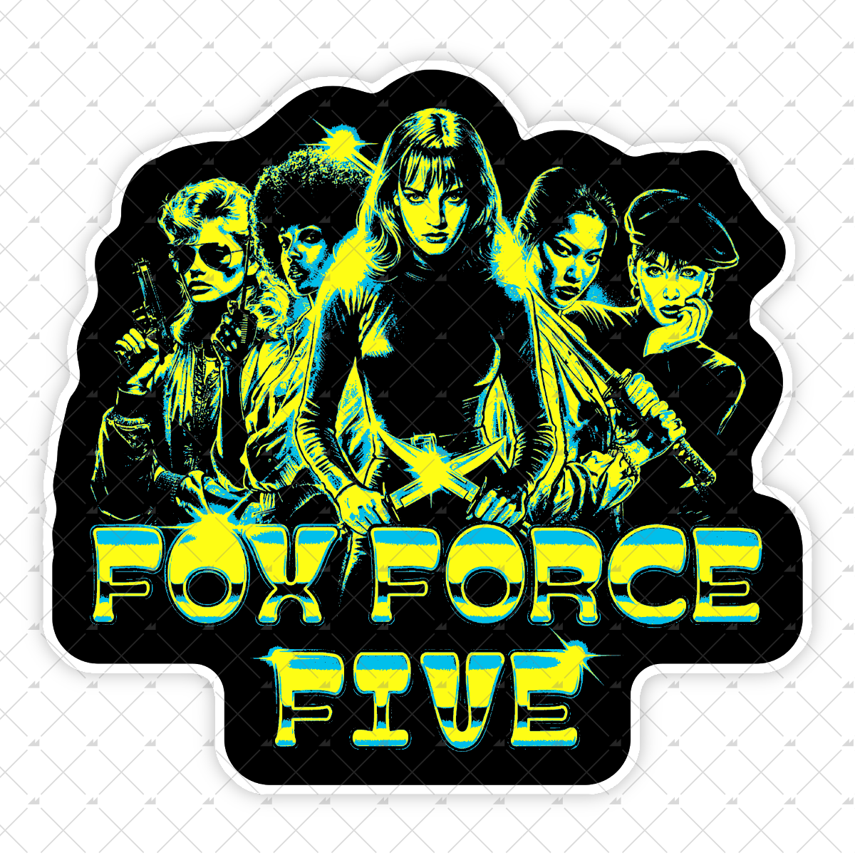 Fox Force Five - Sticker