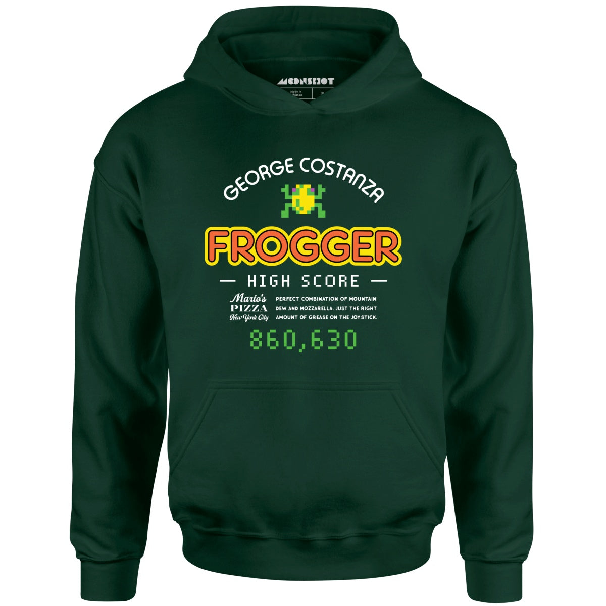 George Costanza Frogger High Score - Mario's Pizza - Unisex Hoodie