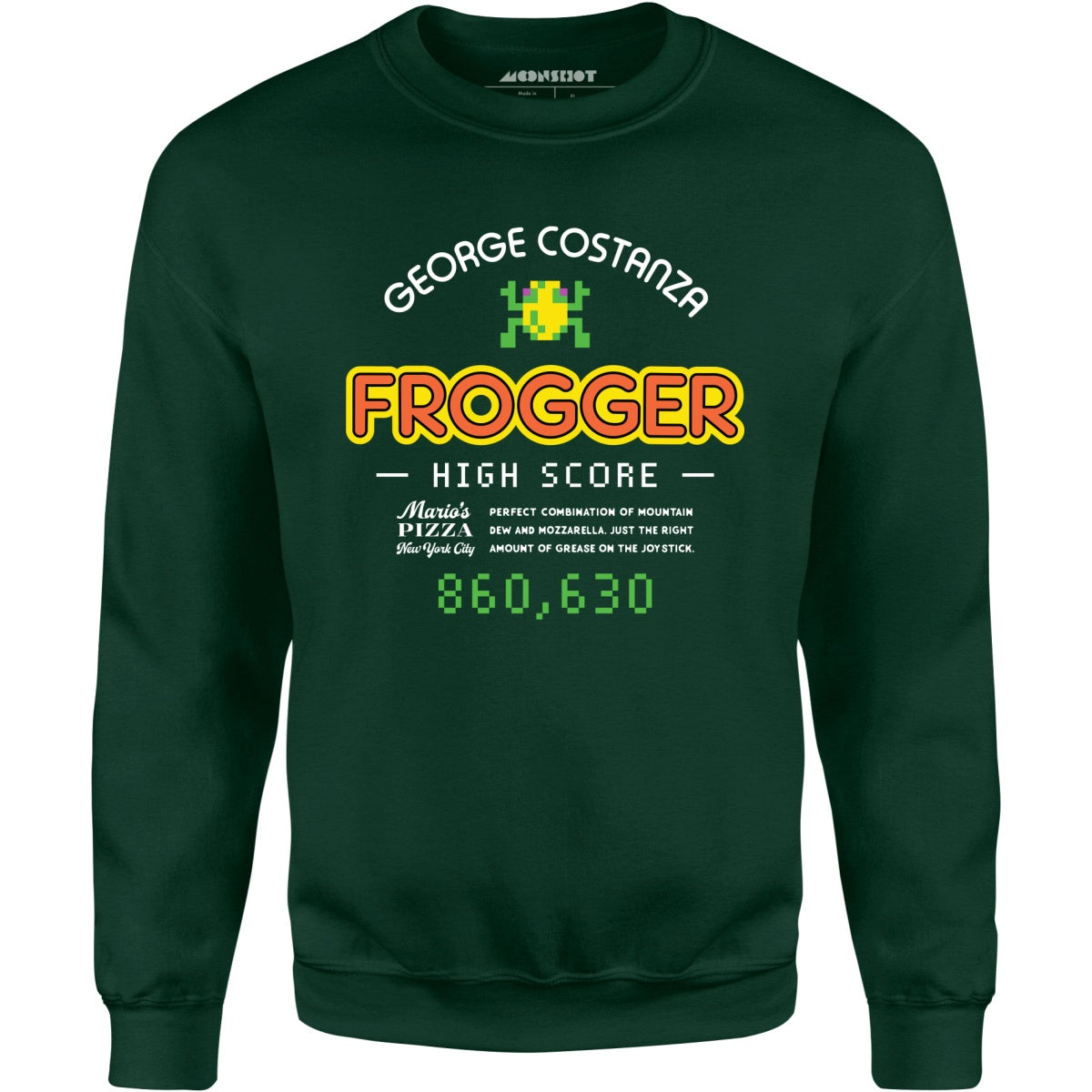 George Costanza Frogger High Score - Mario's Pizza - Unisex Sweatshirt