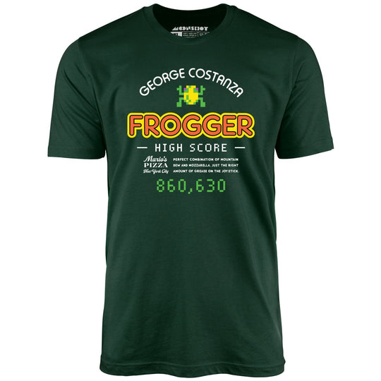 George Costanza Frogger High Score - Mario's Pizza - Forest - Unisex T-Shirt