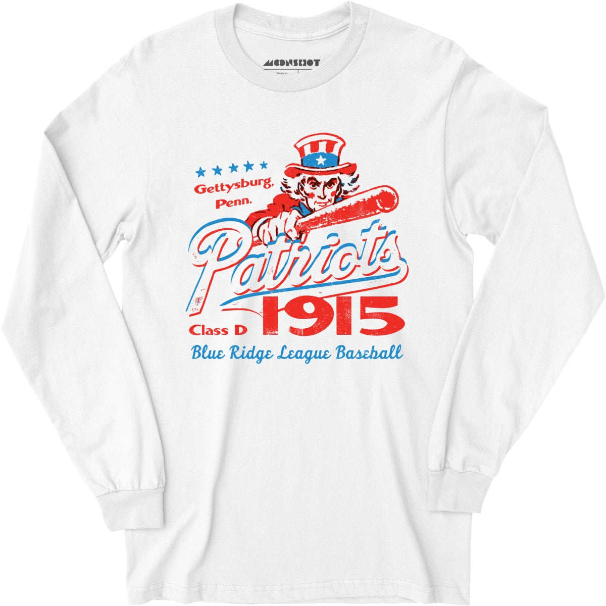 Gettysburg Patriots - Pennsylvania - Vintage Defunct Baseball Teams - Long Sleeve T-Shirt