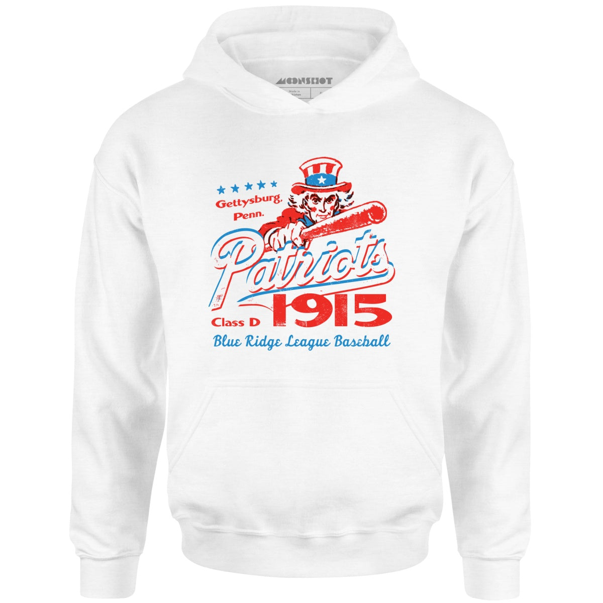 Gettysburg Patriots - Pennsylvania - Vintage Defunct Baseball Teams - Unisex Hoodie