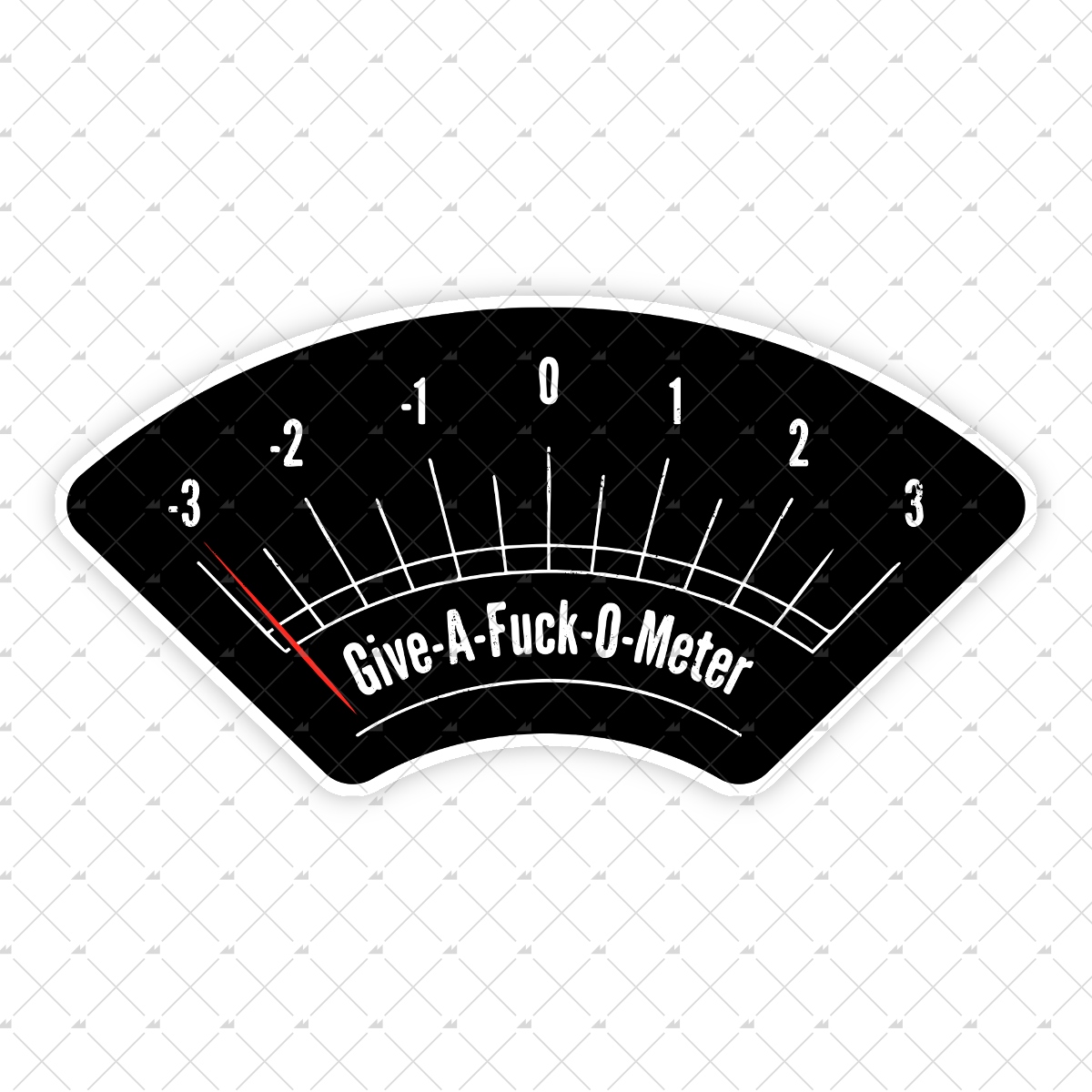 Give-a-fuck-o-meter - Sticker