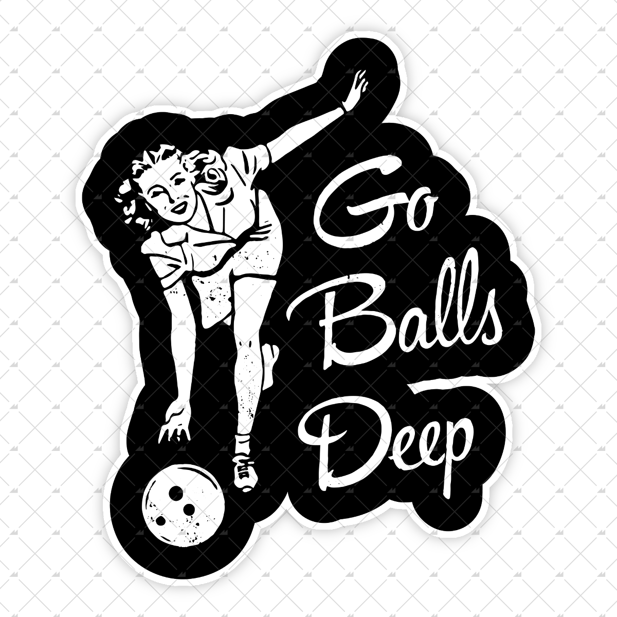 Go Balls Deep - Sticker