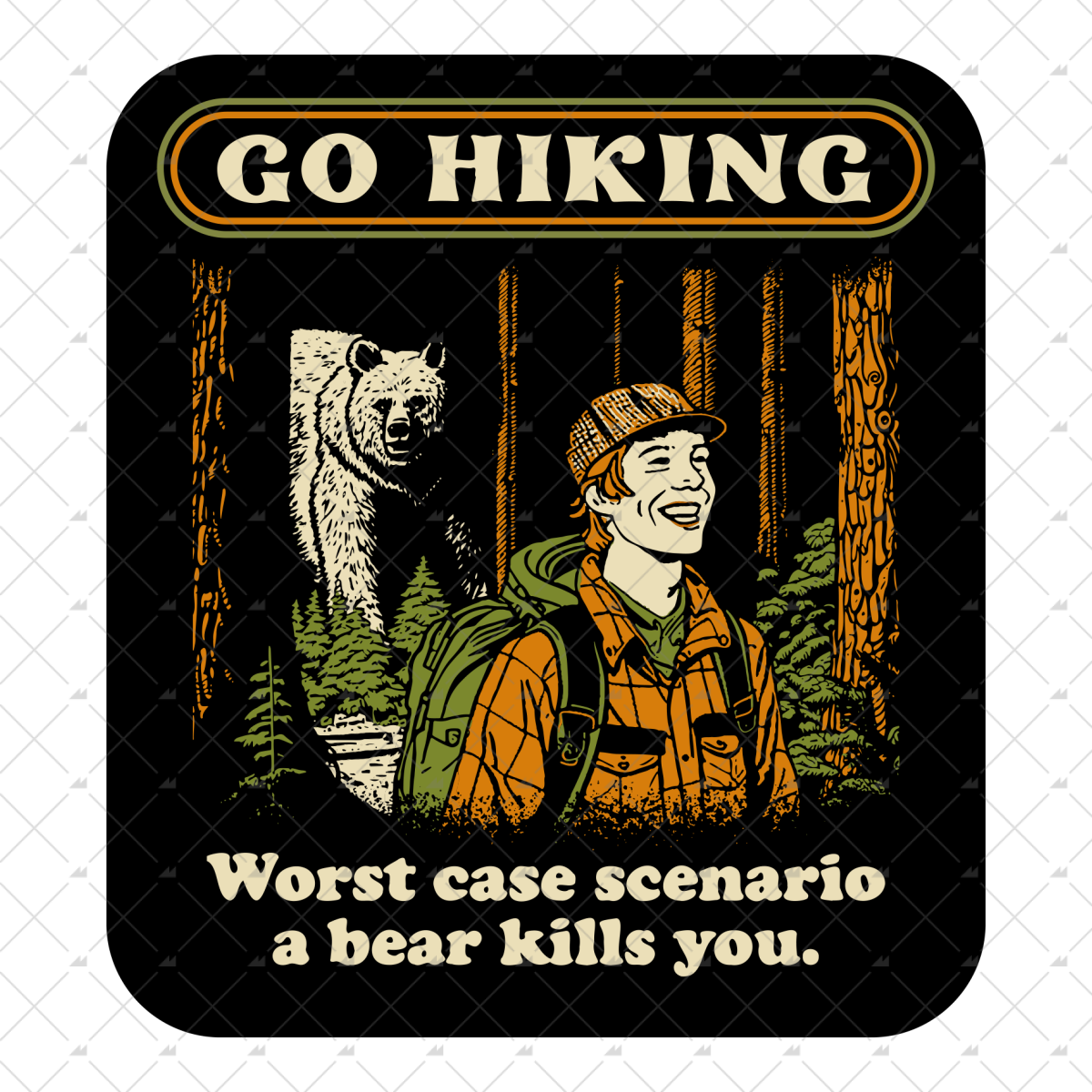 Go Hiking - Sticker