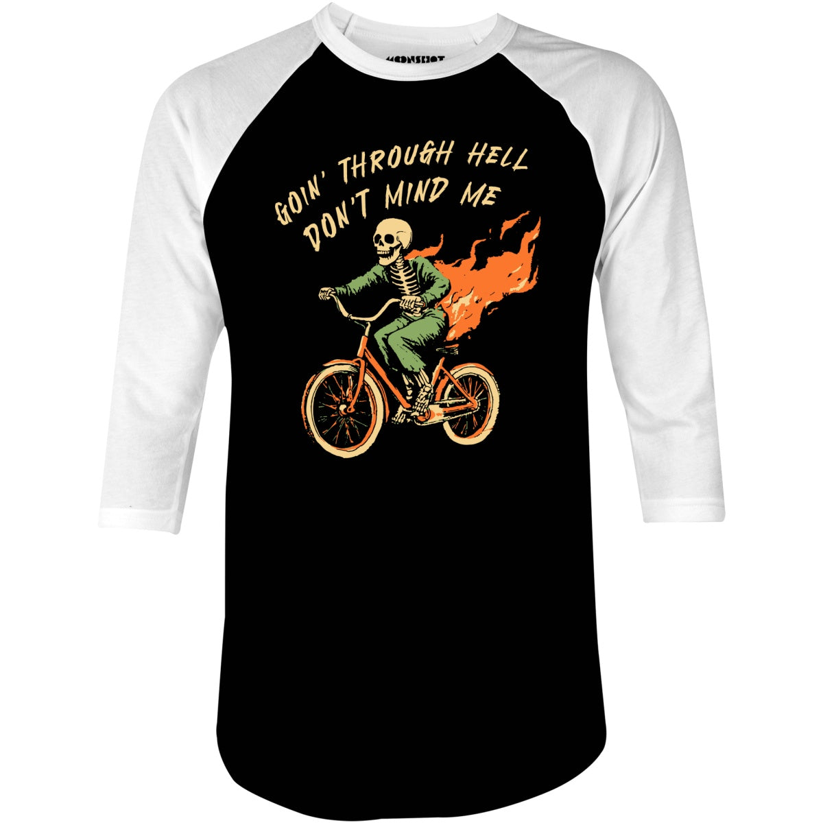 Goin' Through Hell - 3/4 Sleeve Raglan T-Shirt
