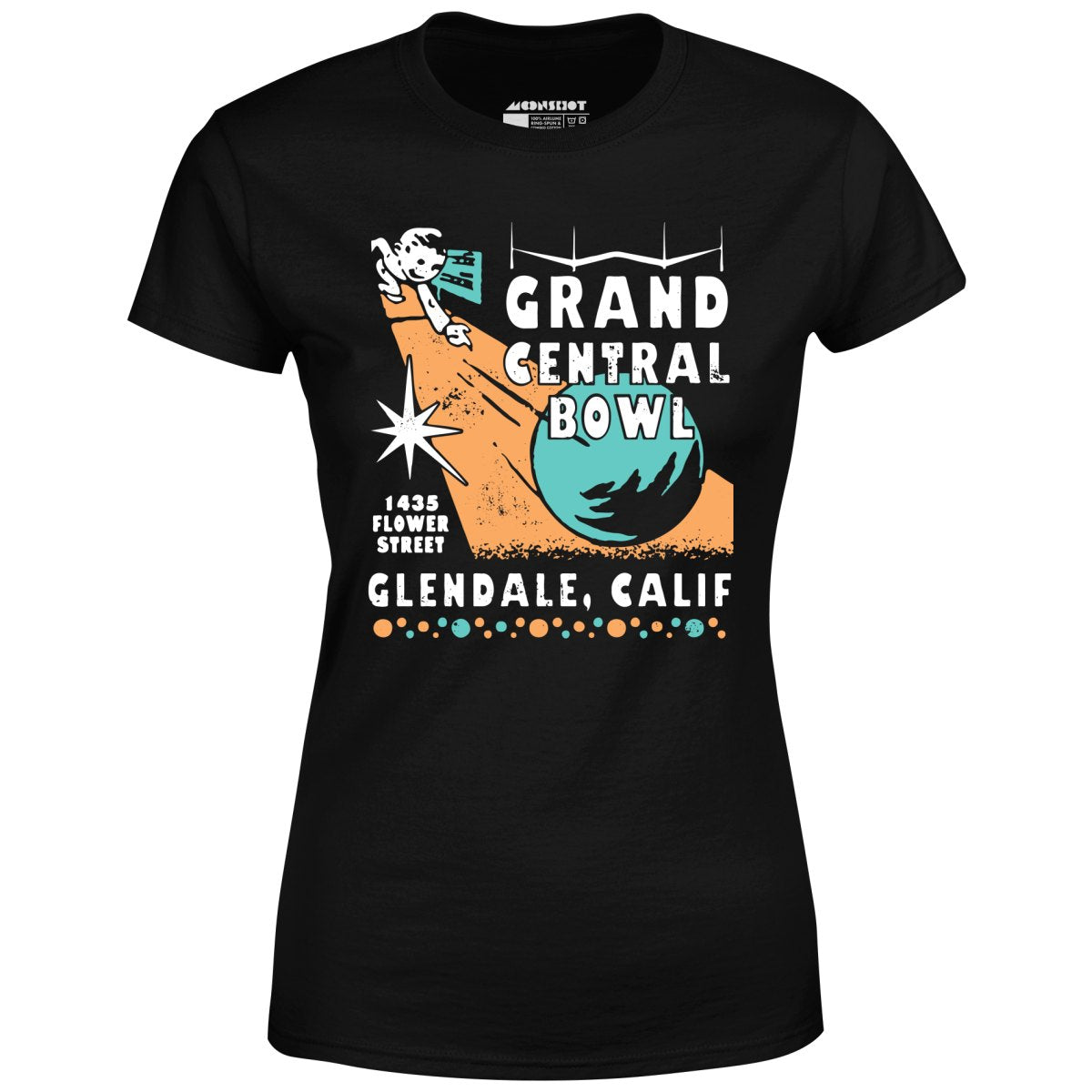 Grand Central Bowl - Glendale, CA - Vintage Bowling Alley - Women's T-Shirt