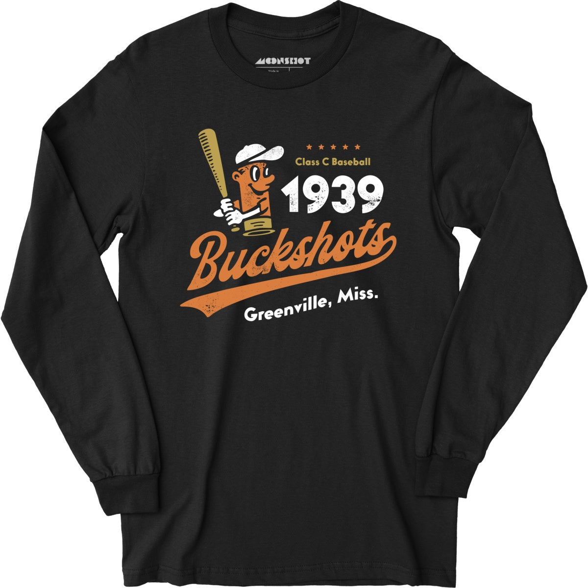 Greenville Buckshots - Mississippi - Vintage Defunct Baseball Teams - Long Sleeve T-Shirt