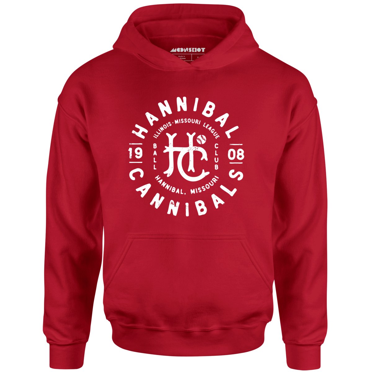 Hannibal Cannibals - Missouri - Vintage Defunct Baseball Teams - Unisex Hoodie