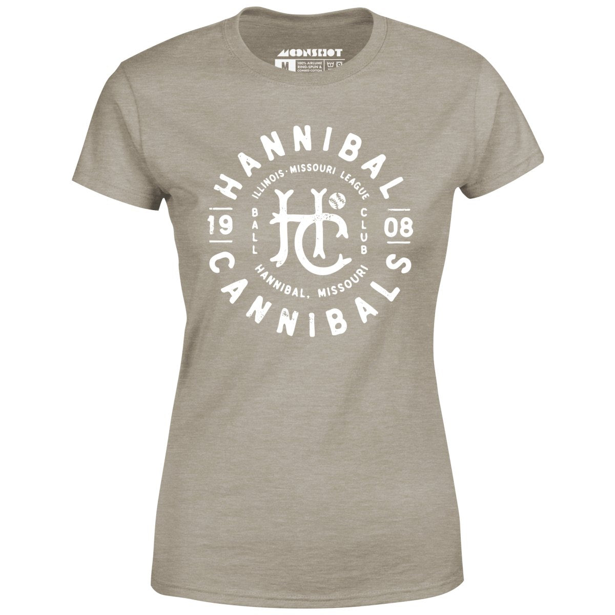 Hannibal Cannibals - Missouri - Vintage Defunct Baseball Teams - Women's T-Shirt