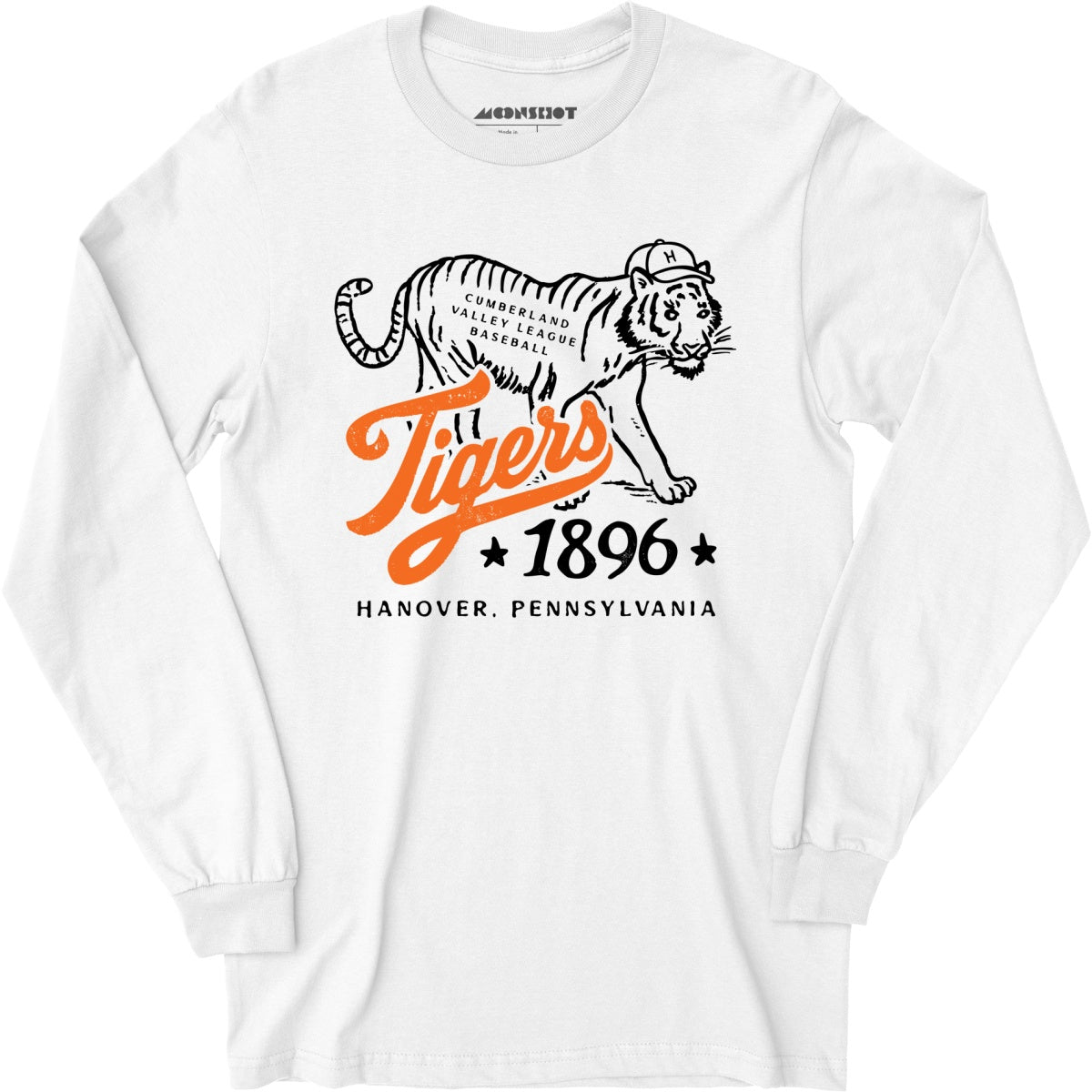 Hanover Tigers - Pennsylvania - Vintage Defunct Baseball Teams - Long Sleeve T-Shirt