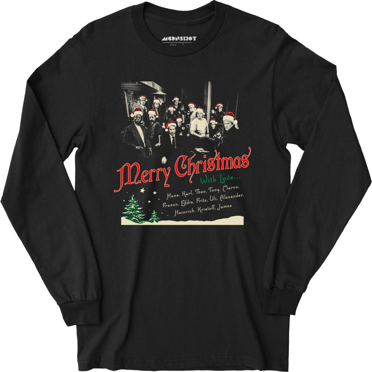 Hans Gruber Christmas Crew - Long Sleeve T-Shirt